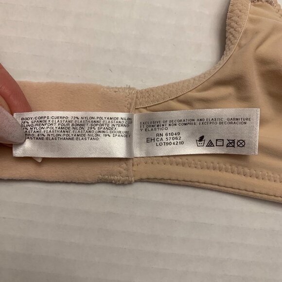 NWOT Wacoal Perfect Primer Full Figure Wire-Free Bra size 34C nude - Picture 6 of 7